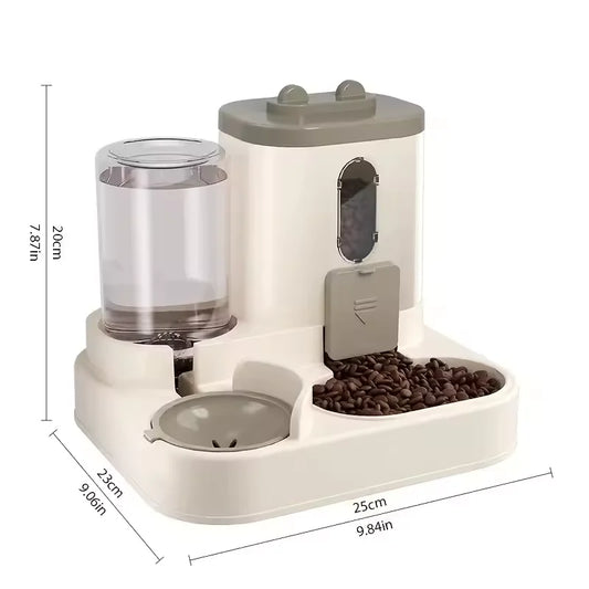 2-in-1 Gravity Pet Feeder & Water Dispenser