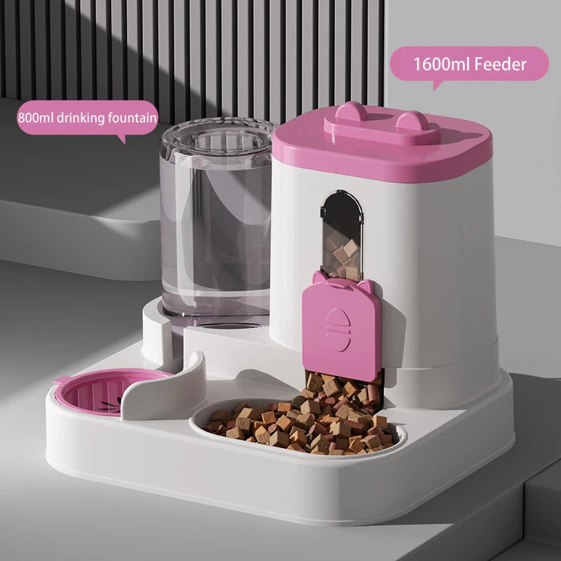 2-in-1 Gravity Pet Feeder & Water Dispenser