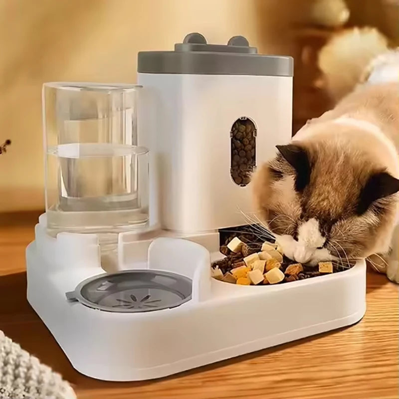 2-in-1 Gravity Pet Feeder & Water Dispenser