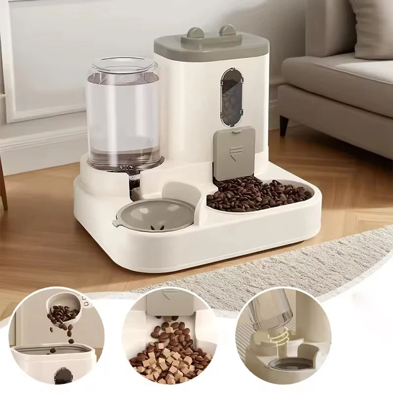 2-in-1 Gravity Pet Feeder & Water Dispenser