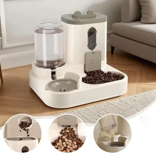 2-in-1 Gravity Pet Feeder & Water Dispenser