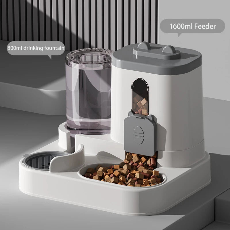 2-in-1 Gravity Pet Feeder & Water Dispenser