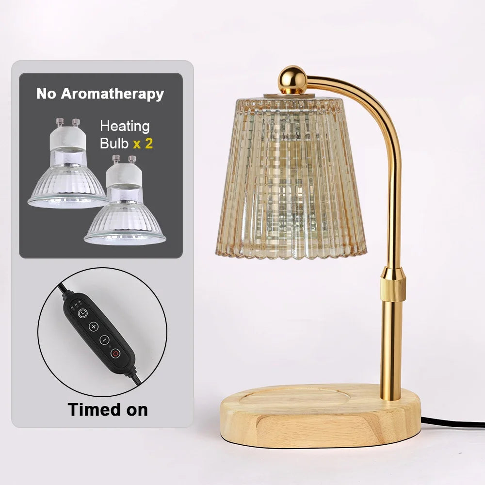 Candle Warmer Lamp with Timer & Dimmer, Adjustable Height Flower Wax Melt Warmer, Cozy Home Decor, House Warming Gifts