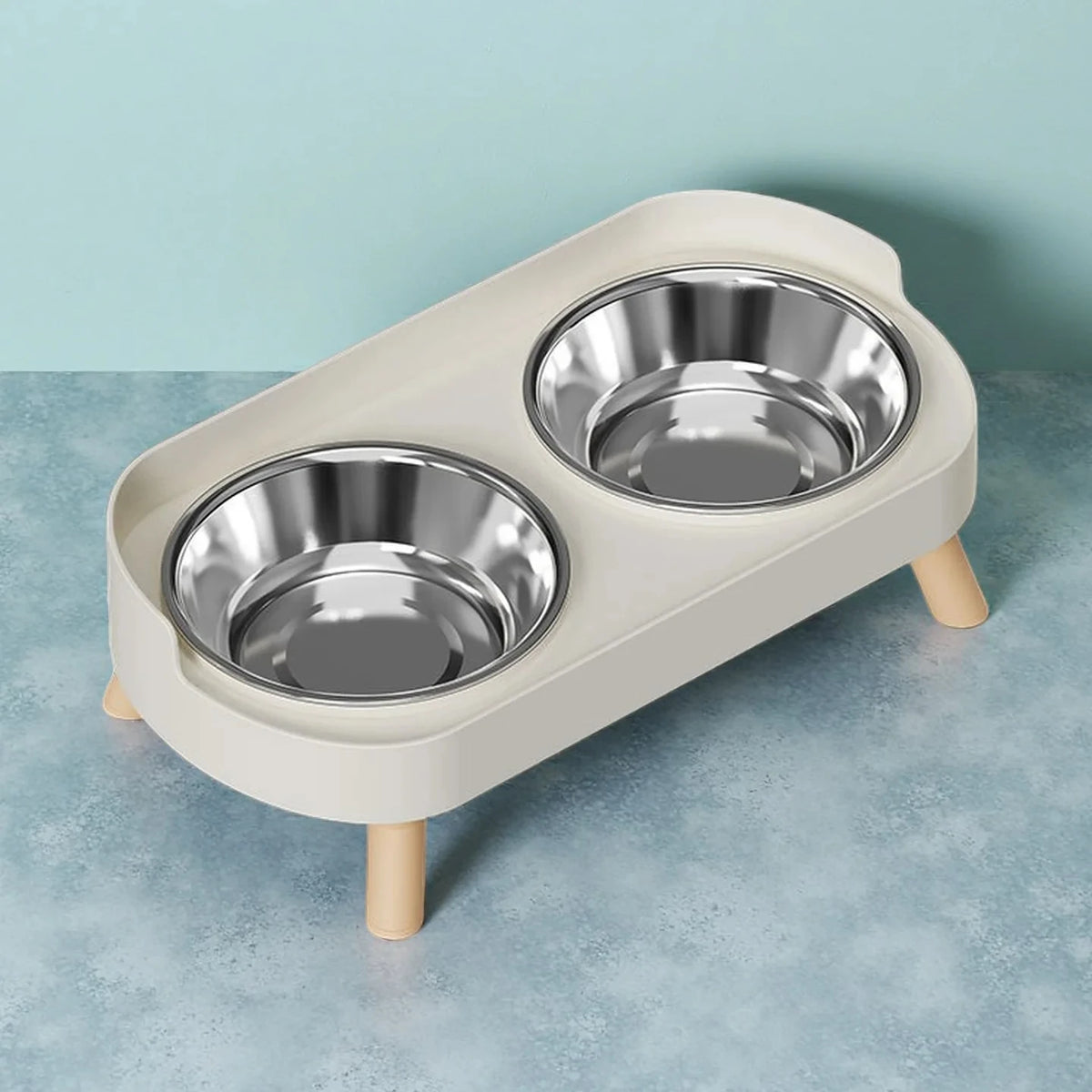 Adjustable Double Stainless Steel Pet Bowls