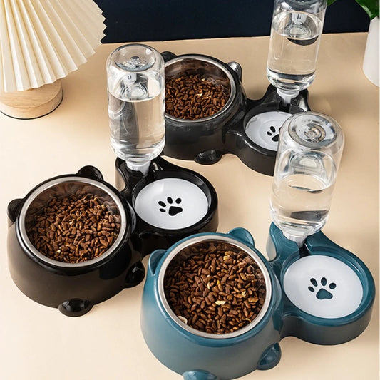 Gravity Pet Feeder & Water Dispenser