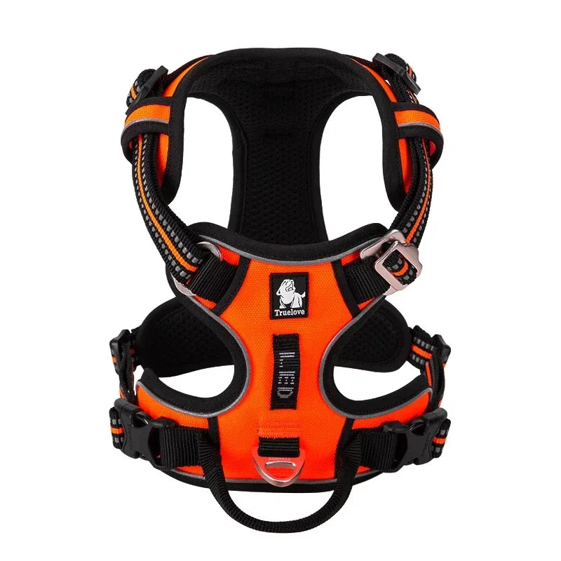 TRUE LOVE No Pull Nylon Reflective Dog Harness Adjustable
