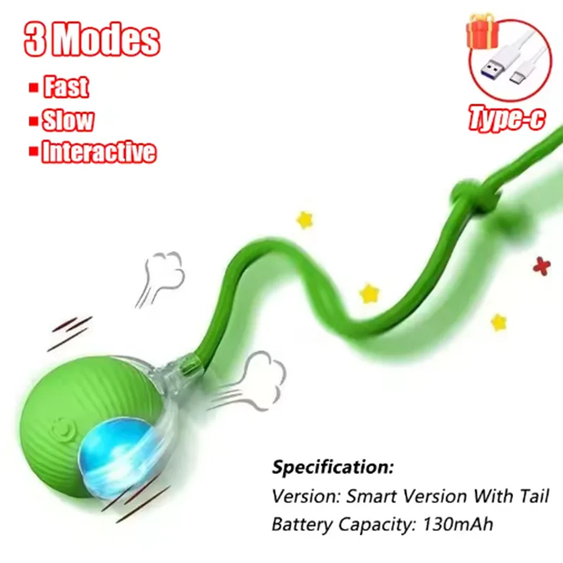 Automatic Rolling Cat Ball Toy