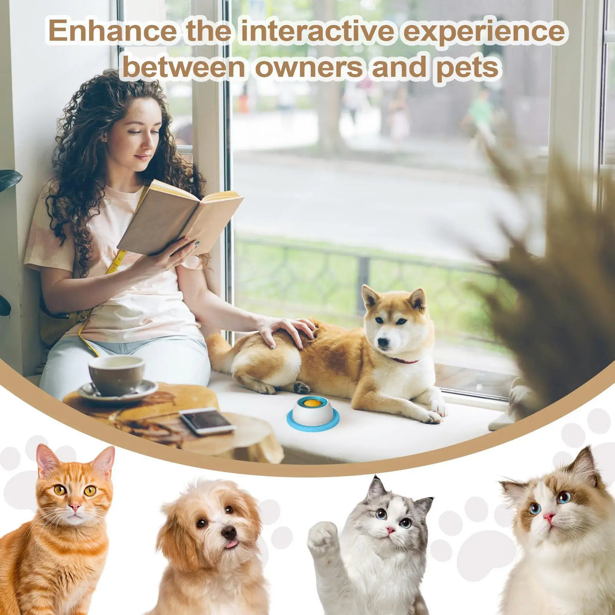 Interactive Pet Licking & Treat Puzzle Toy
