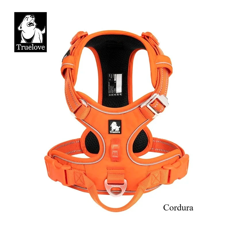 TRUE LOVE No Pull Nylon Reflective Dog Harness Adjustable