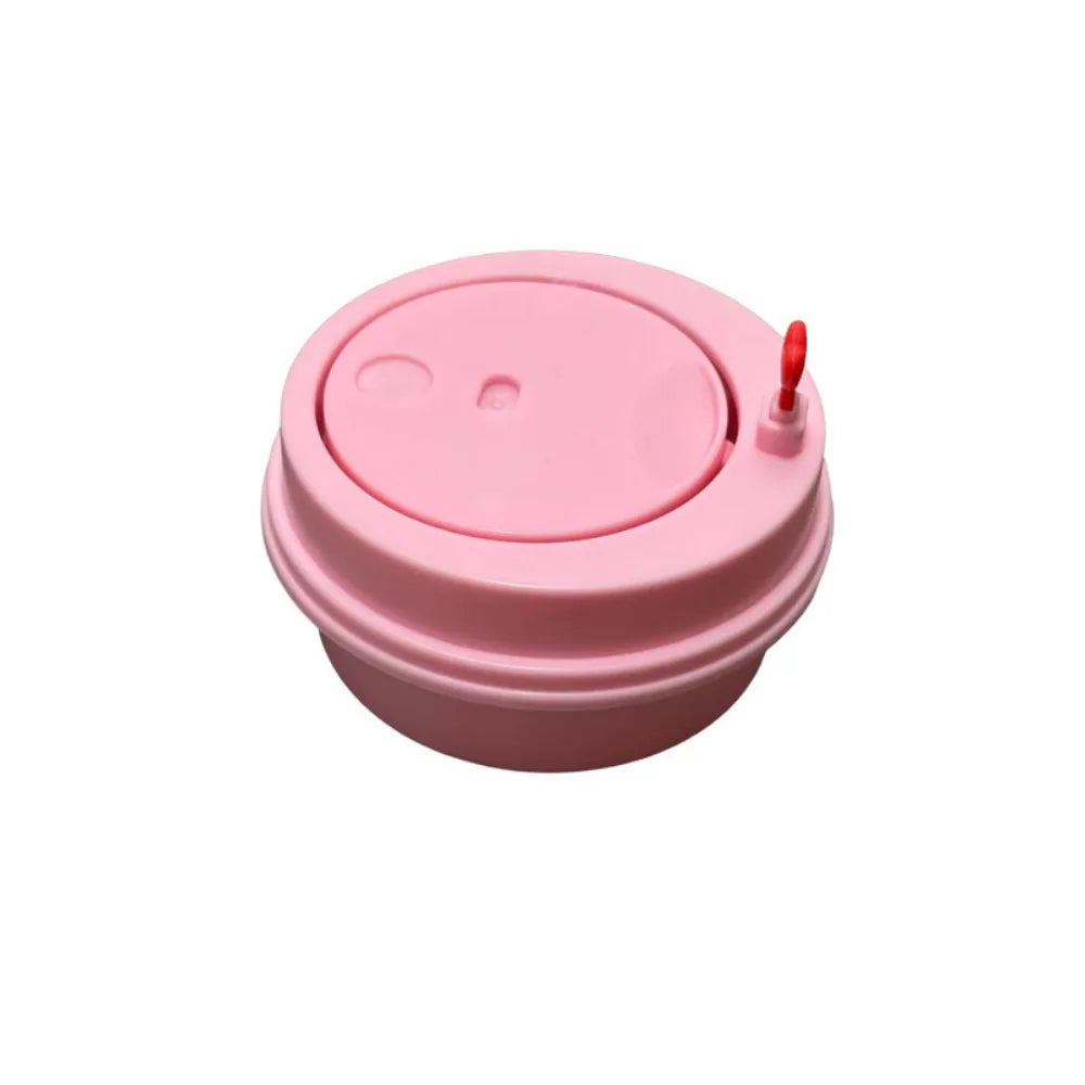 Rotating First Cup of Milk Tea Creative Ring Box Storage Romantic Couple Surprise Declaration Gift Modern Style Compact