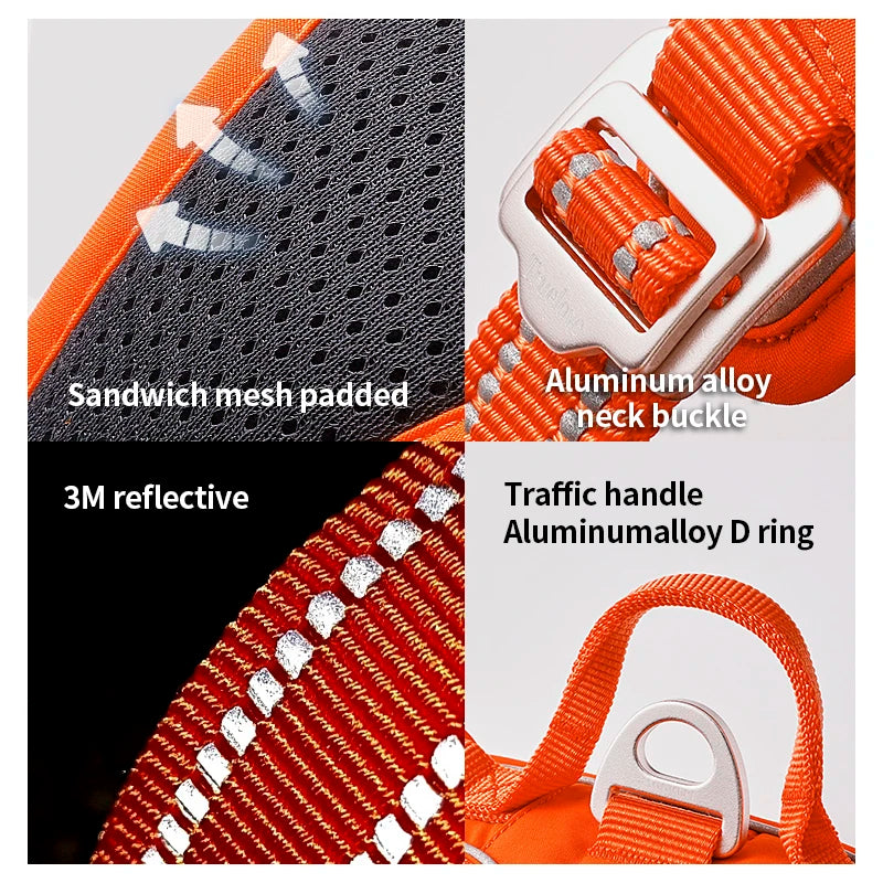 TRUE LOVE No Pull Nylon Reflective Dog Harness Adjustable