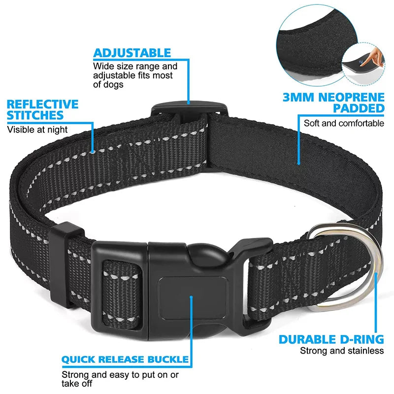 Reflective Adjustable Pet Collar