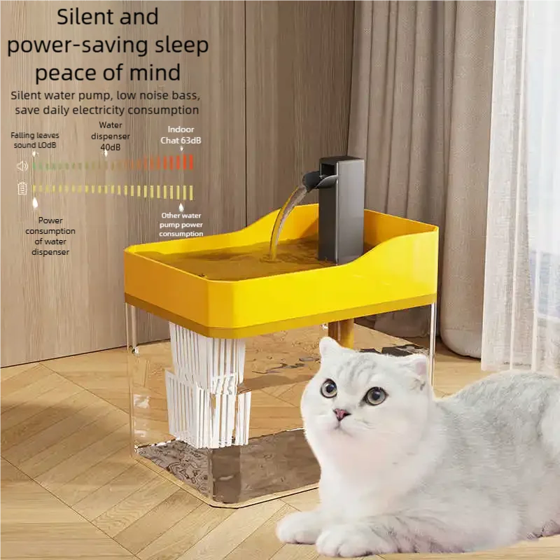 Transparent Automatic Pet Water Fountain