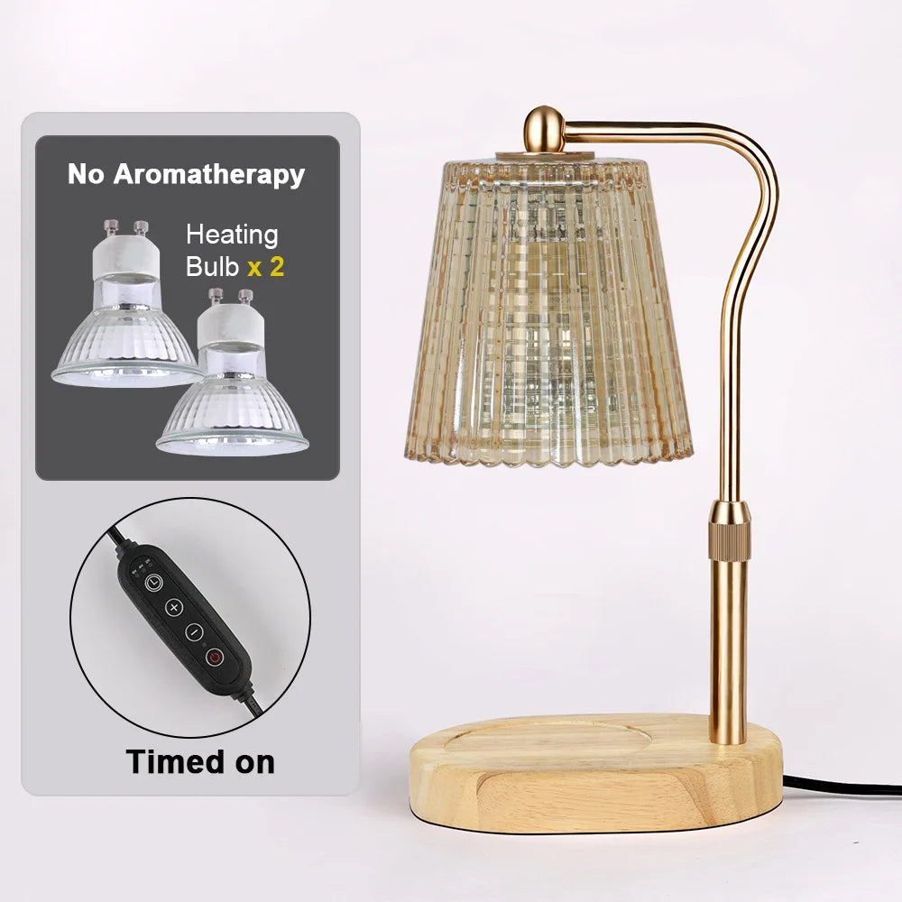 Candle Warmer Lamp with Timer & Dimmer, Adjustable Height Flower Wax Melt Warmer, Cozy Home Decor, House Warming Gifts