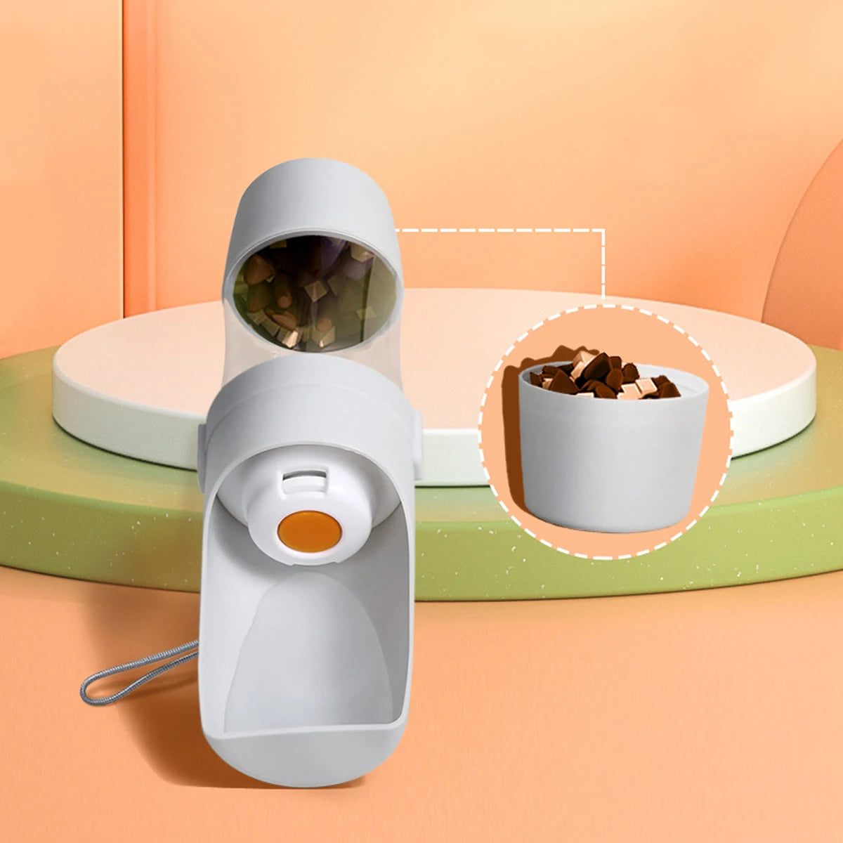 Portable Water Bottle with Storage Food and Water pet dog and cat