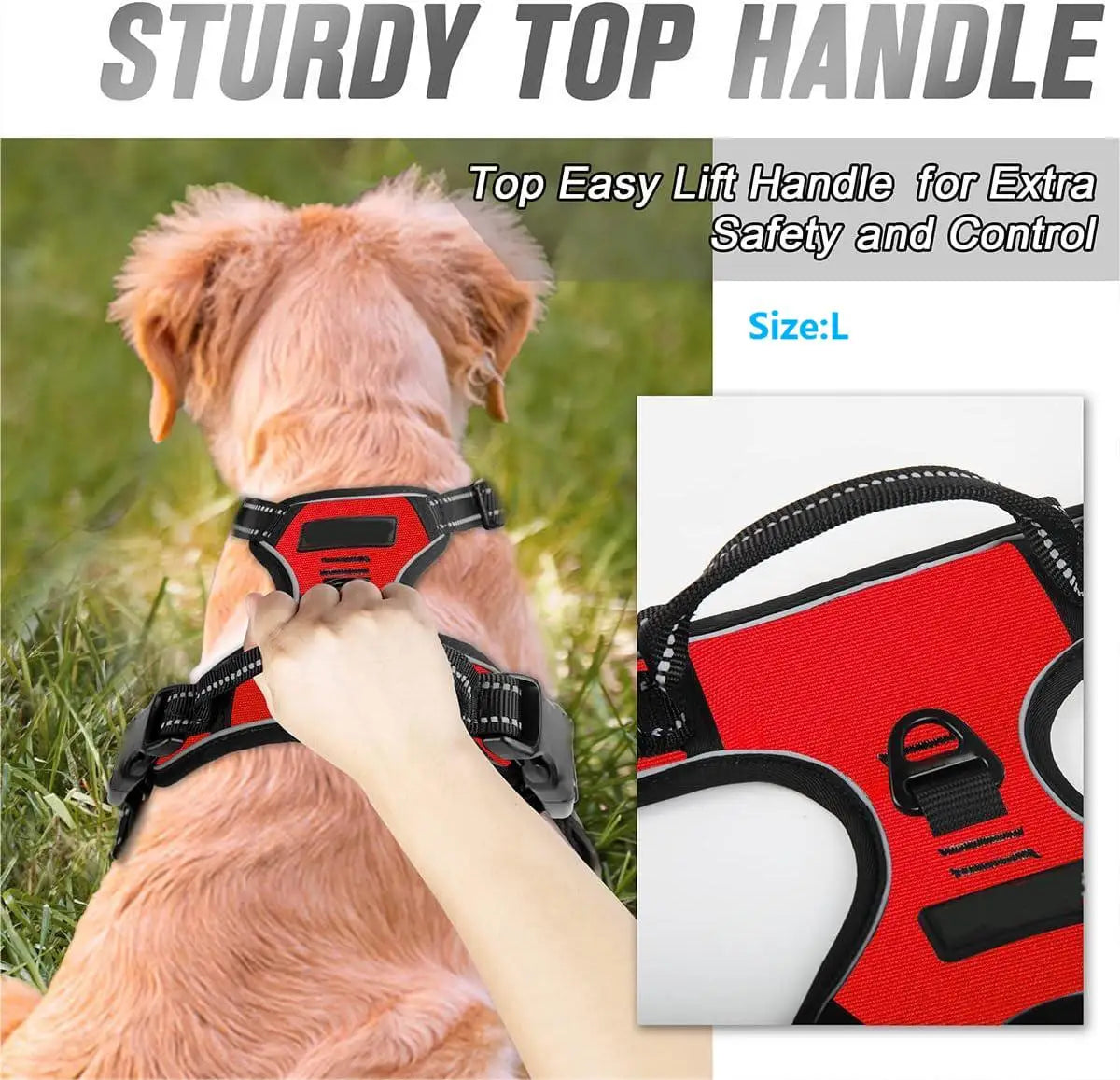 Reflective Front-Clip No-Pull Dog Harness