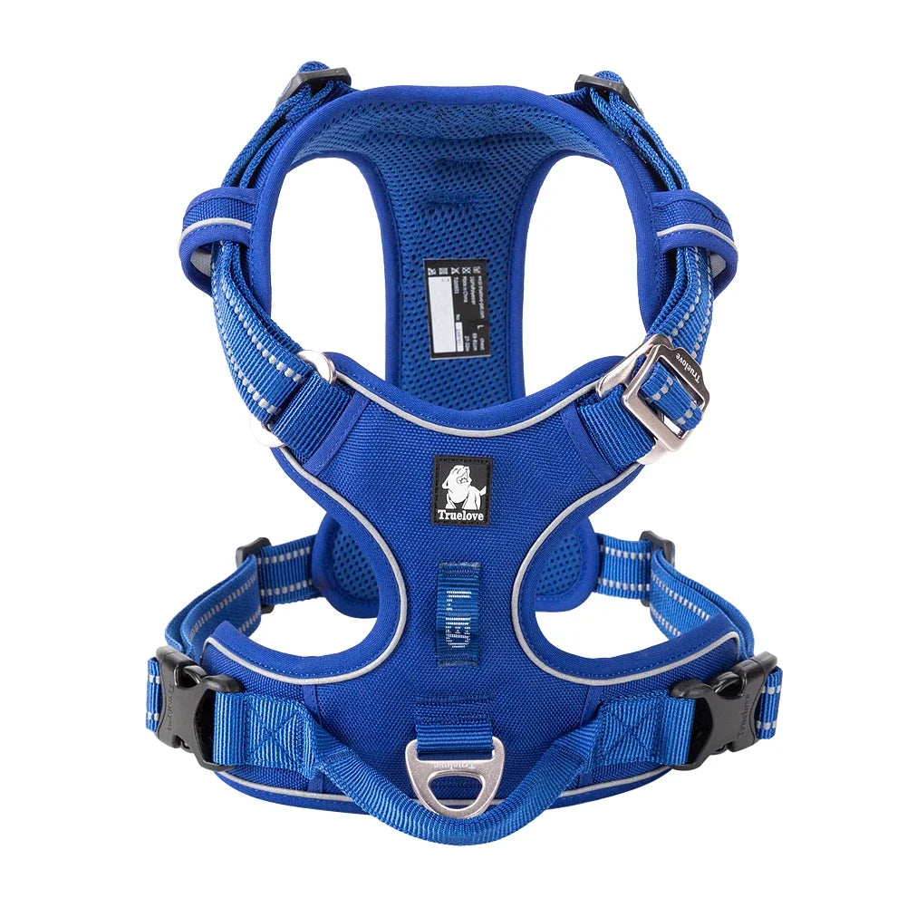 TRUE LOVE No Pull Nylon Reflective Dog Harness Adjustable