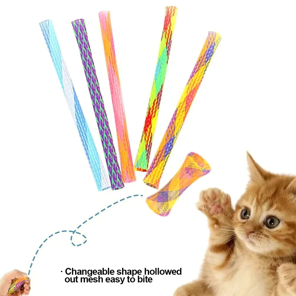 Colorful Cat Spring Toy Set