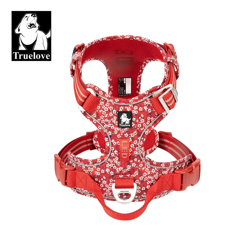 TRUE LOVE No Pull Nylon Reflective Dog Harness Adjustable