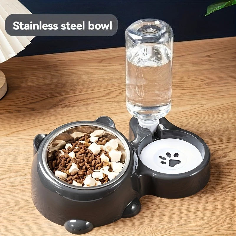 Gravity Pet Feeder & Water Dispenser