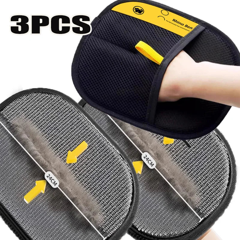 Pet Hair Cleaning and Collection Gloves
