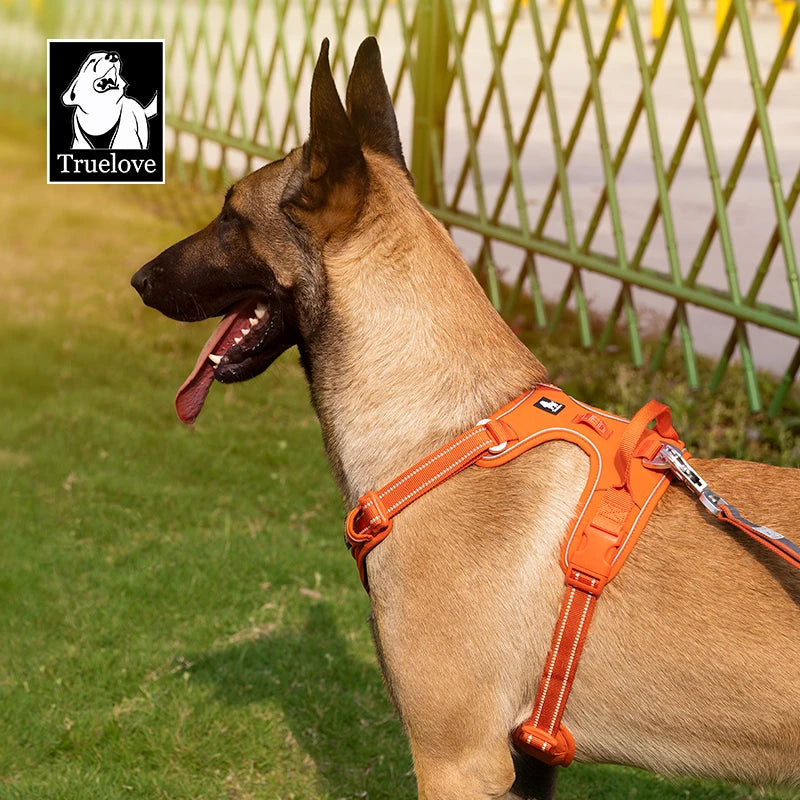 TRUE LOVE No Pull Nylon Reflective Dog Harness Adjustable