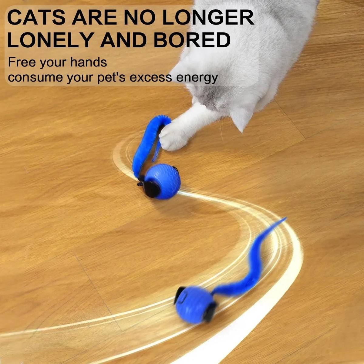 Interactive LED Cat Ball