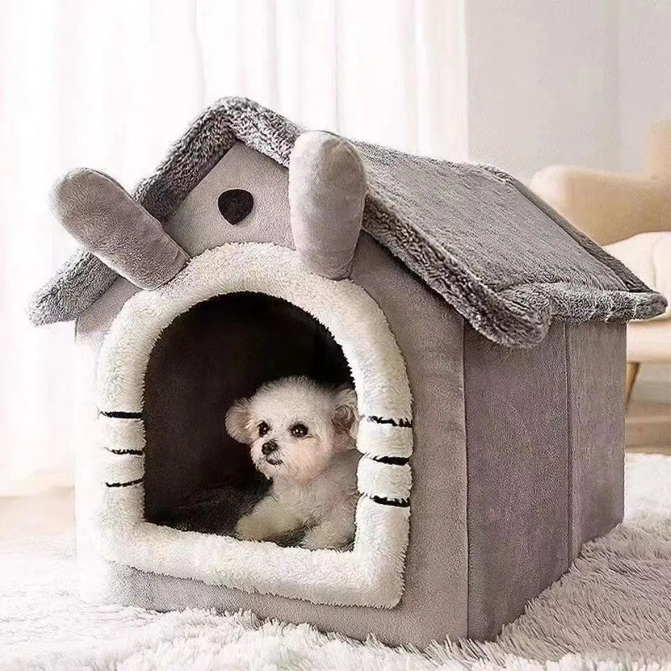 Cozy All-Season Pet Cave Bed