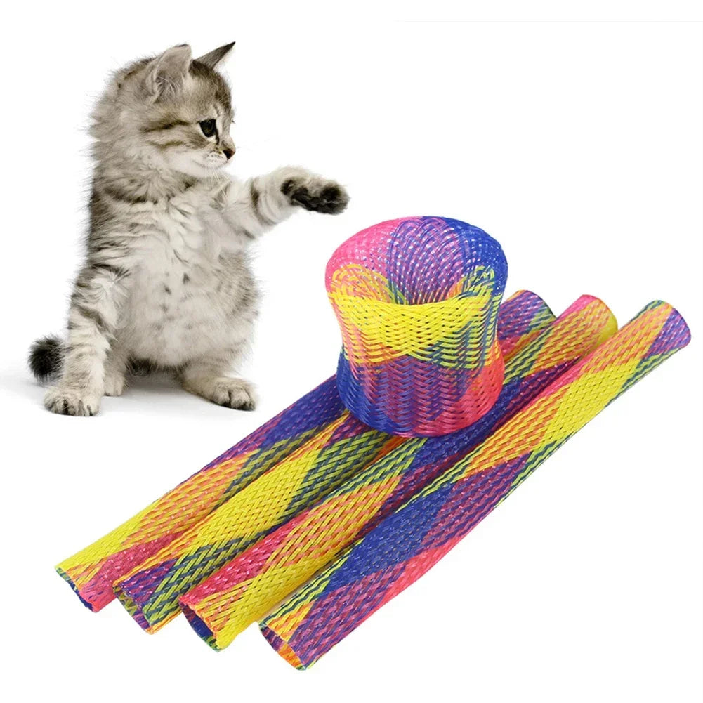 Colorful Cat Spring Toy Set