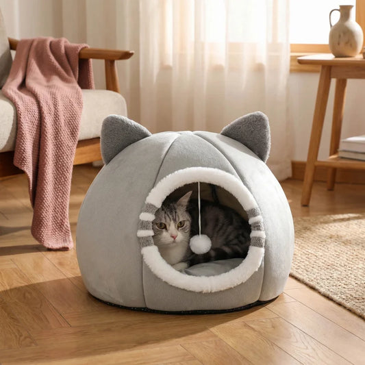 Soft Cat Cave Nest Bed