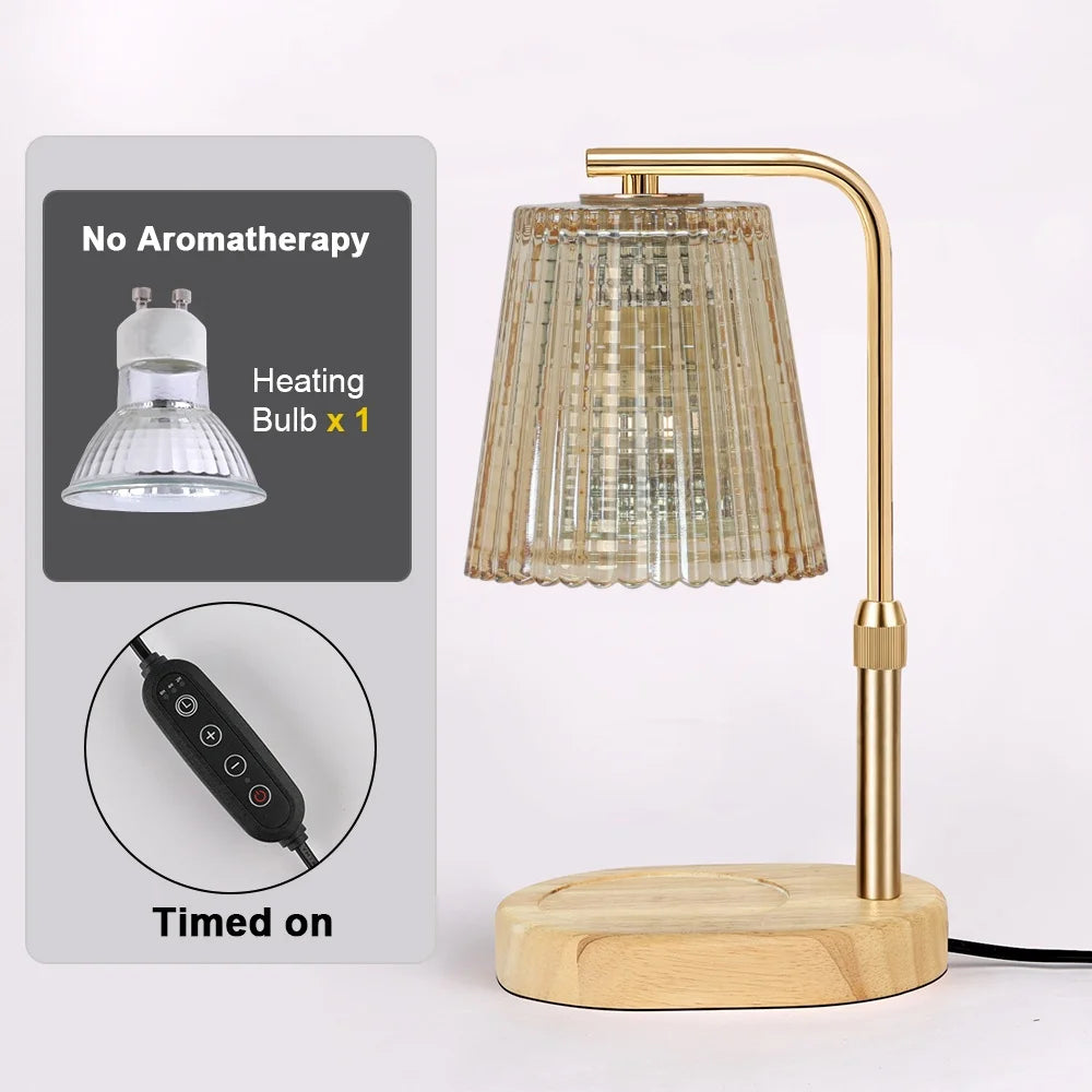 Candle Warmer Lamp with Timer & Dimmer, Adjustable Height Flower Wax Melt Warmer, Cozy Home Decor, House Warming Gifts