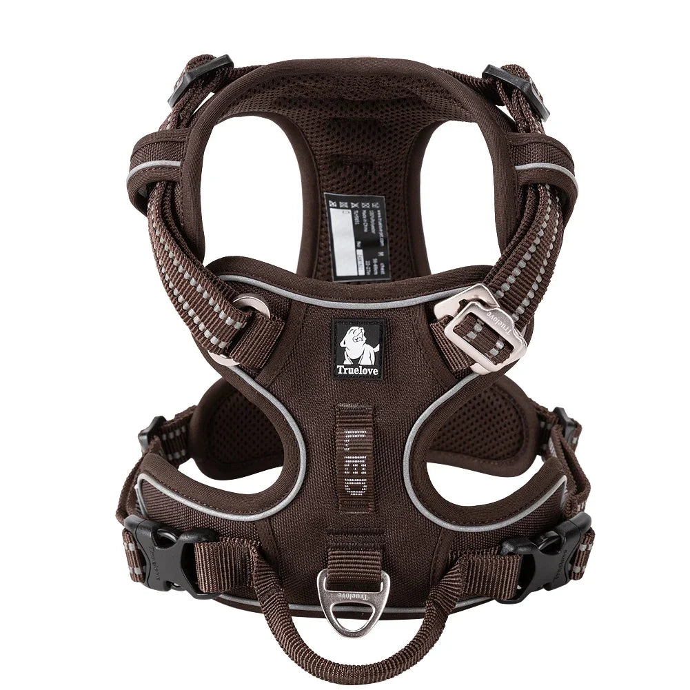 TRUE LOVE No Pull Nylon Reflective Dog Harness Adjustable