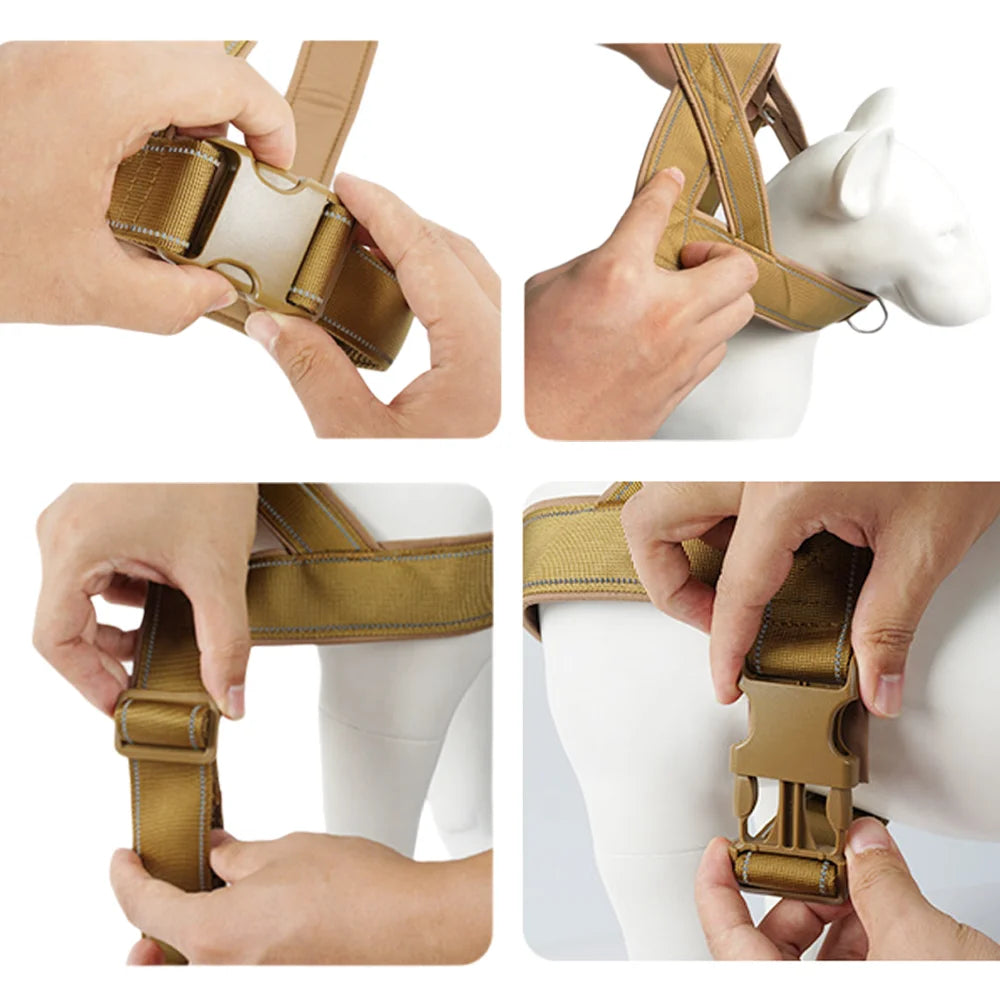 Reflective Tactical No-Pull Dog Harness