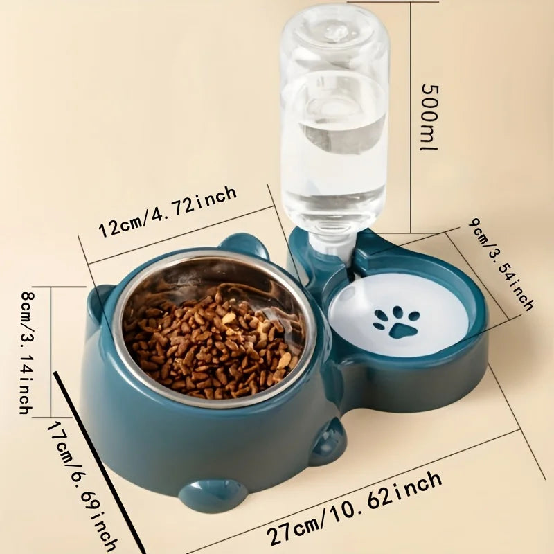 Gravity Pet Feeder & Water Dispenser