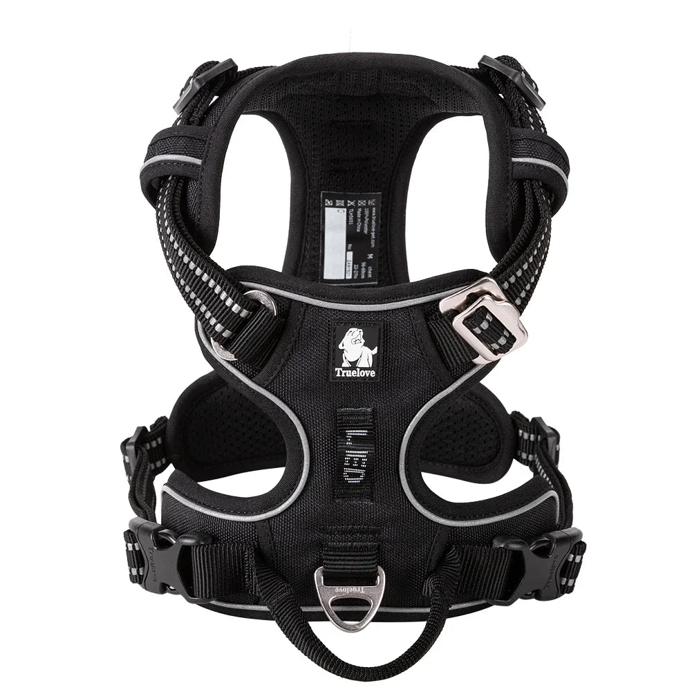 TRUE LOVE No Pull Nylon Reflective Dog Harness Adjustable