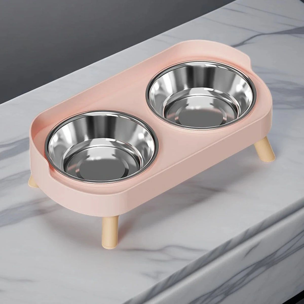 Adjustable Double Stainless Steel Pet Bowls