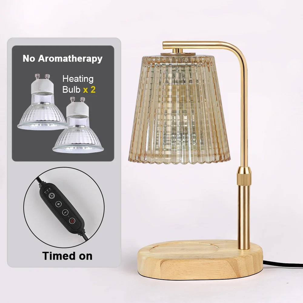 Candle Warmer Lamp with Timer & Dimmer, Adjustable Height Flower Wax Melt Warmer, Cozy Home Decor, House Warming Gifts