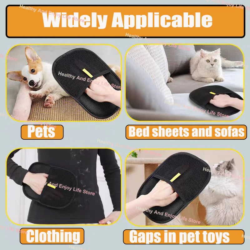 Pet Hair Cleaning and Collection Gloves