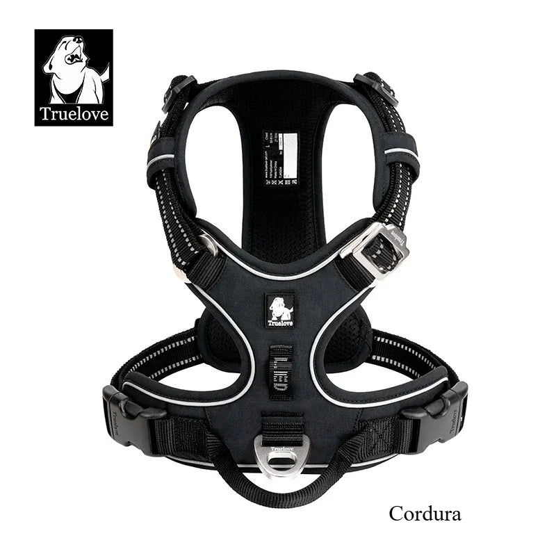 TRUE LOVE No Pull Nylon Reflective Dog Harness Adjustable