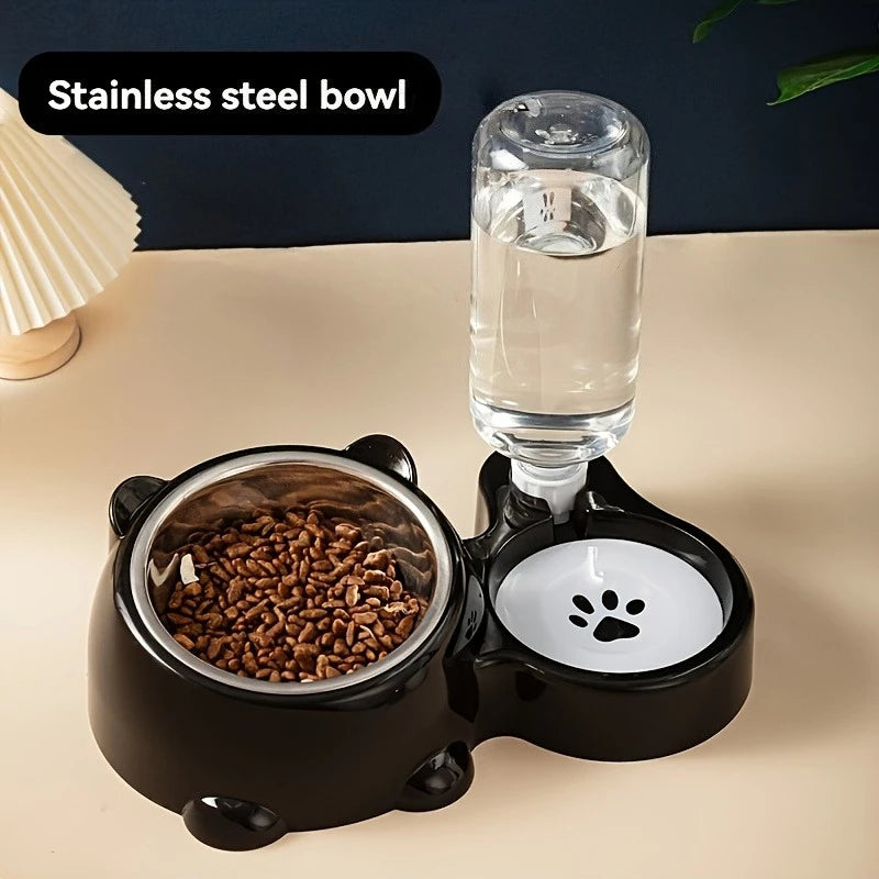 Gravity Pet Feeder & Water Dispenser