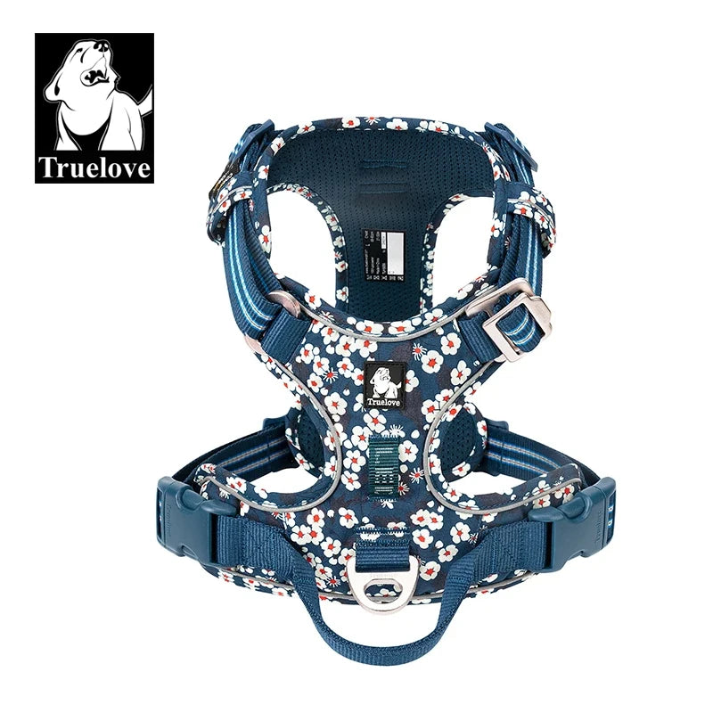 TRUE LOVE No Pull Nylon Reflective Dog Harness Adjustable