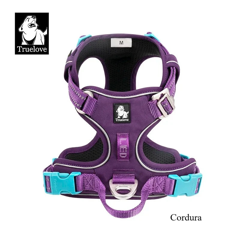 TRUE LOVE No Pull Nylon Reflective Dog Harness Adjustable