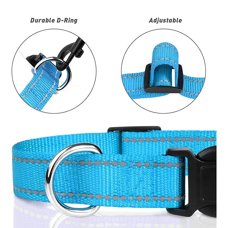 Reflective Adjustable Pet Collar