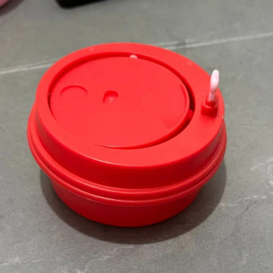 Rotating First Cup of Milk Tea Creative Ring Box Storage Romantic Couple Surprise Declaration Gift Modern Style Compact