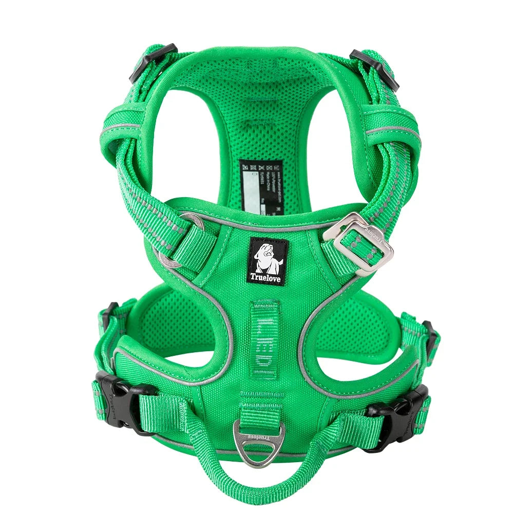 TRUE LOVE No Pull Nylon Reflective Dog Harness Adjustable