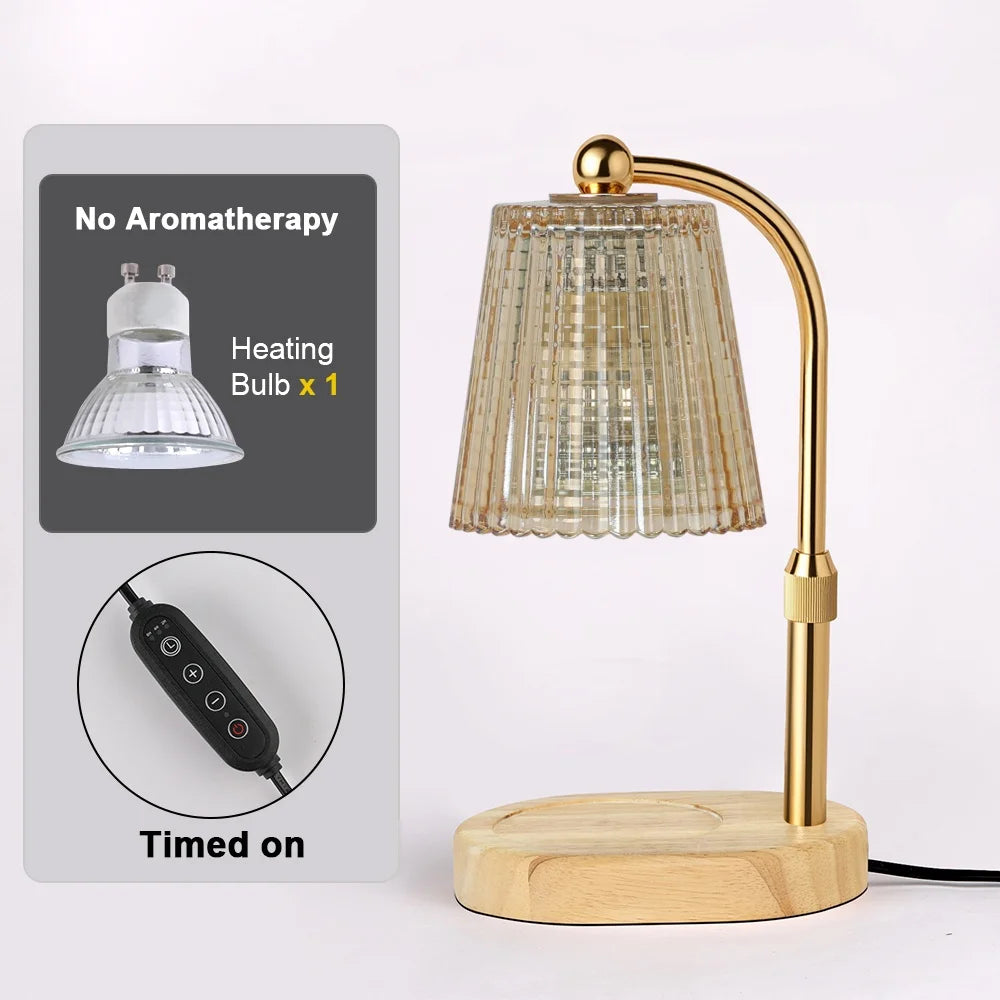 Candle Warmer Lamp with Timer & Dimmer, Adjustable Height Flower Wax Melt Warmer, Cozy Home Decor, House Warming Gifts