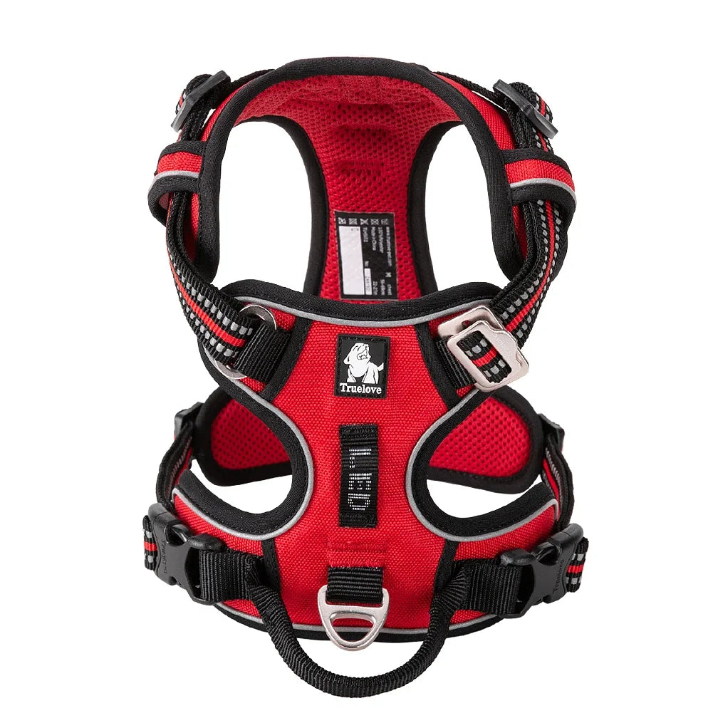 TRUE LOVE No Pull Nylon Reflective Dog Harness Adjustable