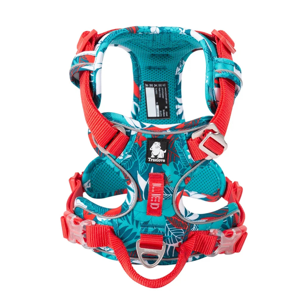 TRUE LOVE No Pull Nylon Reflective Dog Harness Adjustable