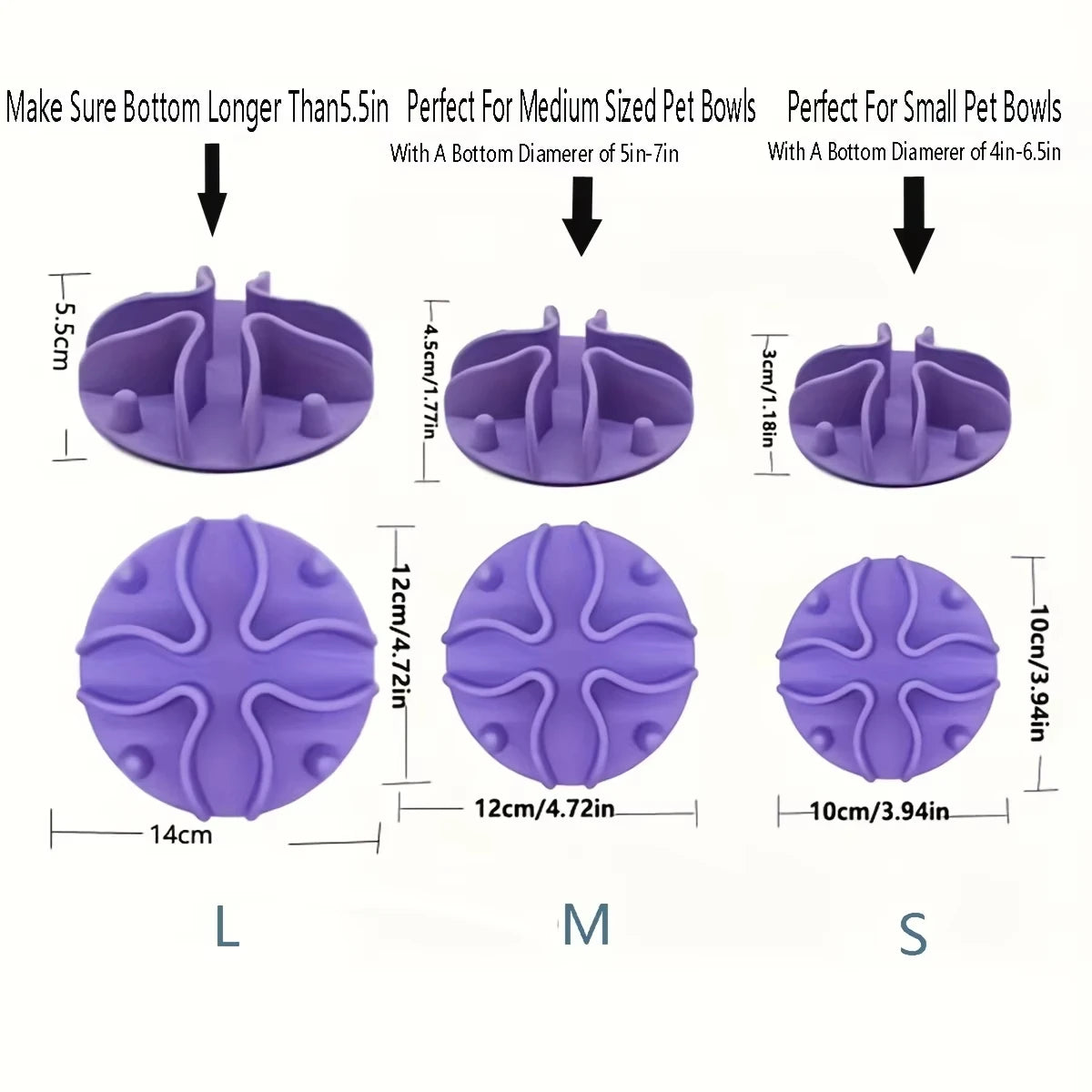Silicone Slow Feeder Bowl Insert