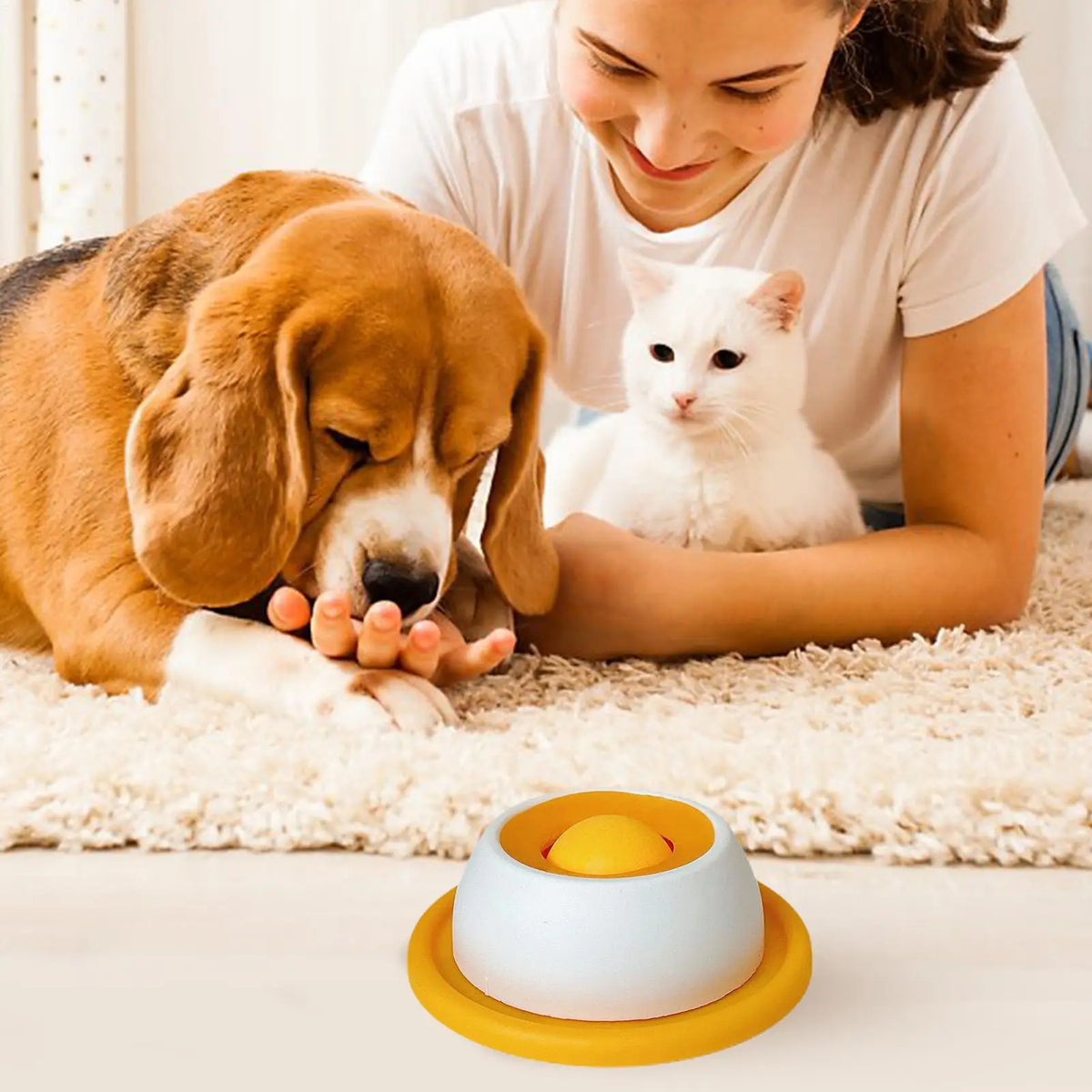 Interactive Pet Licking & Treat Puzzle Toy